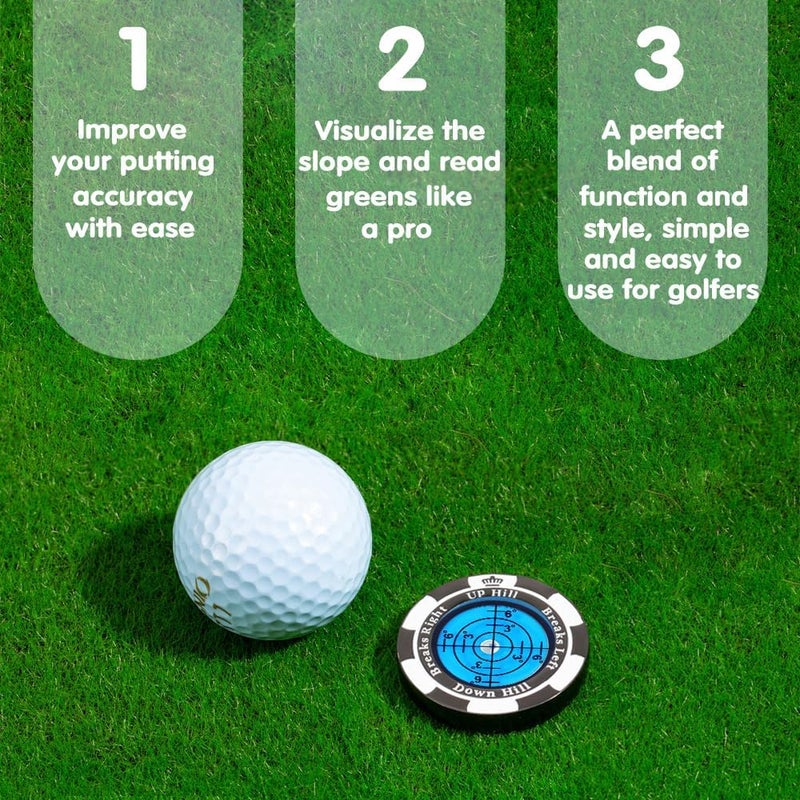 Prodigora SlopeMaster ProGreen Reader - Golf Ball Marker with High Precision Green Reading Aid Golf Accessories for Men Women - Image 2